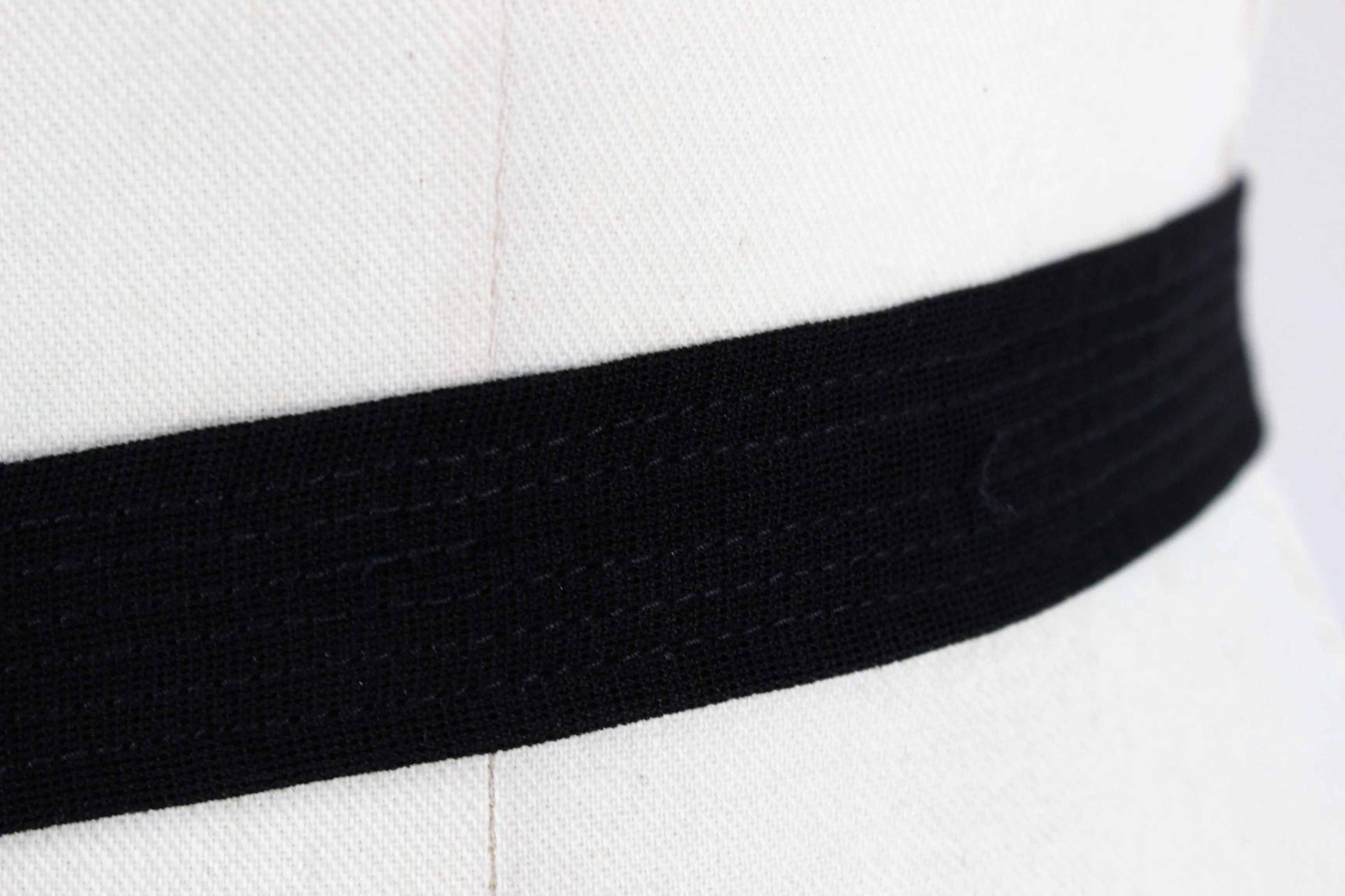 Vintage 1940s Black Rayon Belt With Buckle