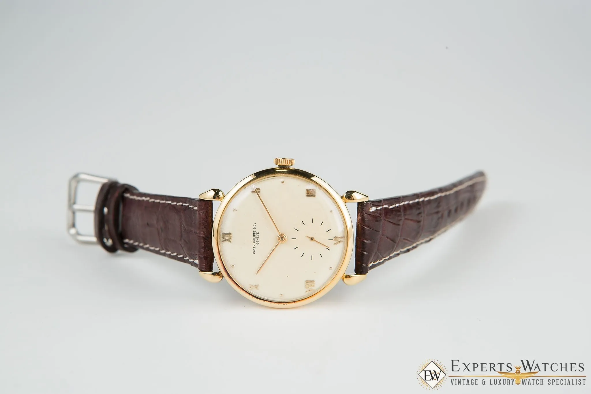 Vintage 1942 Patek Philippe Tear Drop 1509 Calatrava 18K Yellow Gold W/ Extract