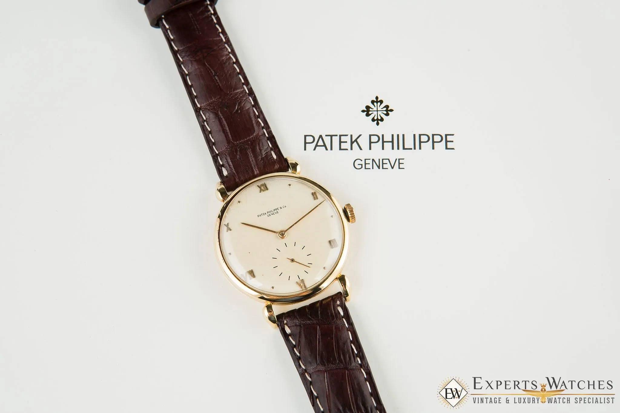 Vintage 1942 Patek Philippe Tear Drop 1509 Calatrava 18K Yellow Gold W/ Extract