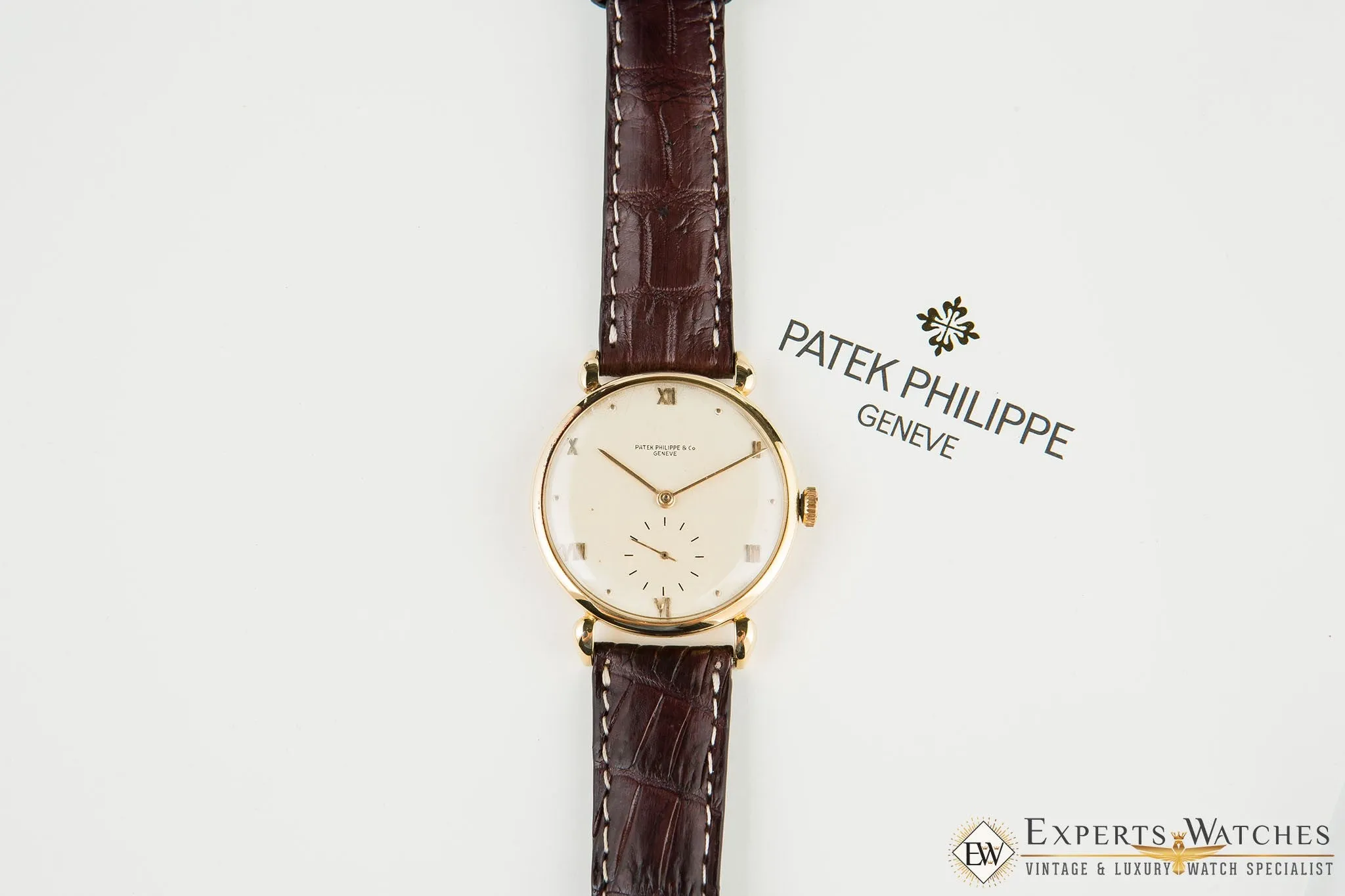Vintage 1942 Patek Philippe Tear Drop 1509 Calatrava 18K Yellow Gold W/ Extract