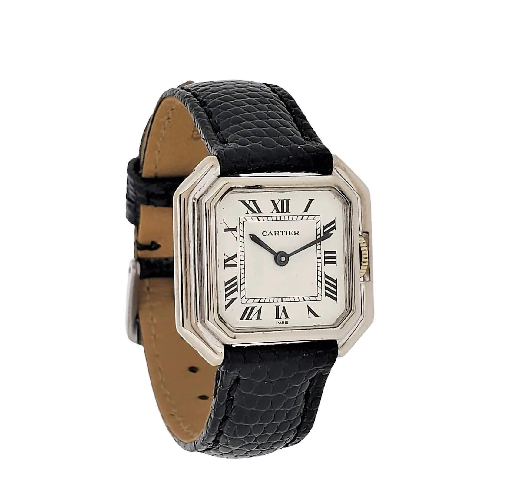 Vintage Cartier Paris Ceinture in White Gold, Ladies Size Watch, Circa 1975-1980