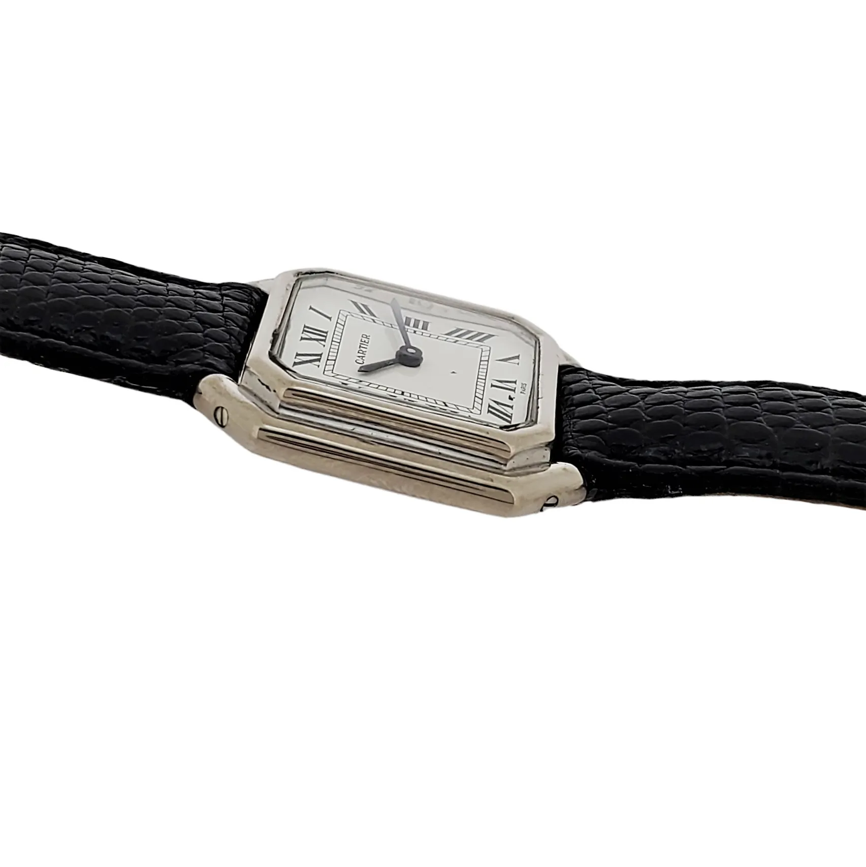 Vintage Cartier Paris Ceinture in White Gold, Ladies Size Watch, Circa 1975-1980