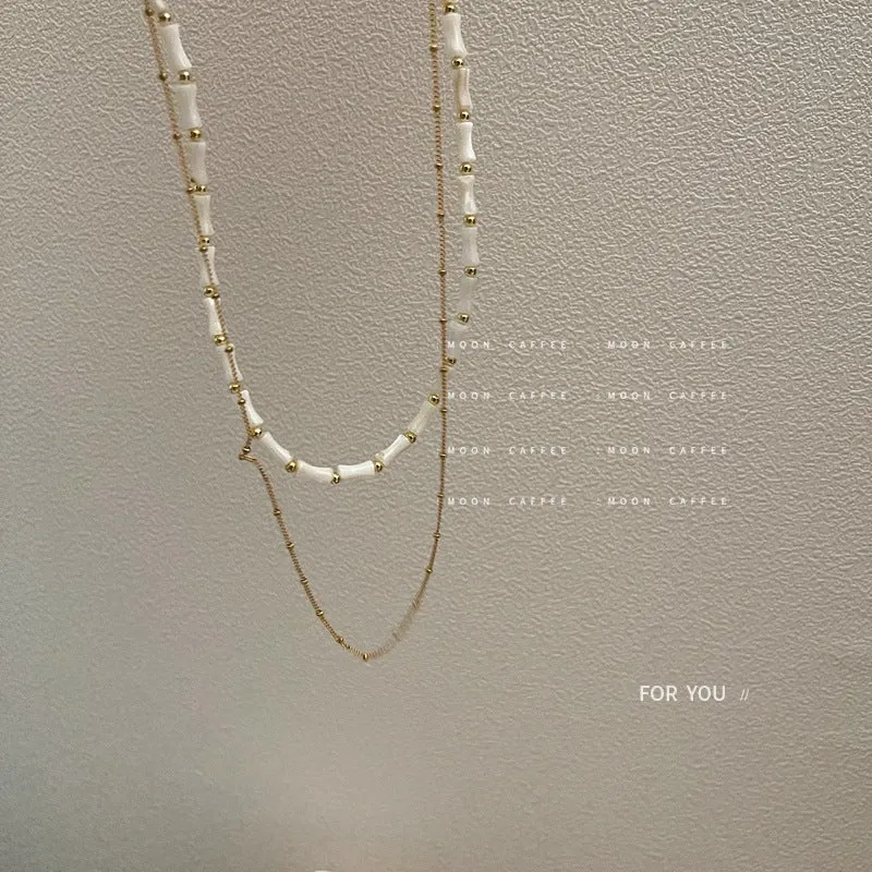 Vintage French Stacked Wear Collarbone Chain