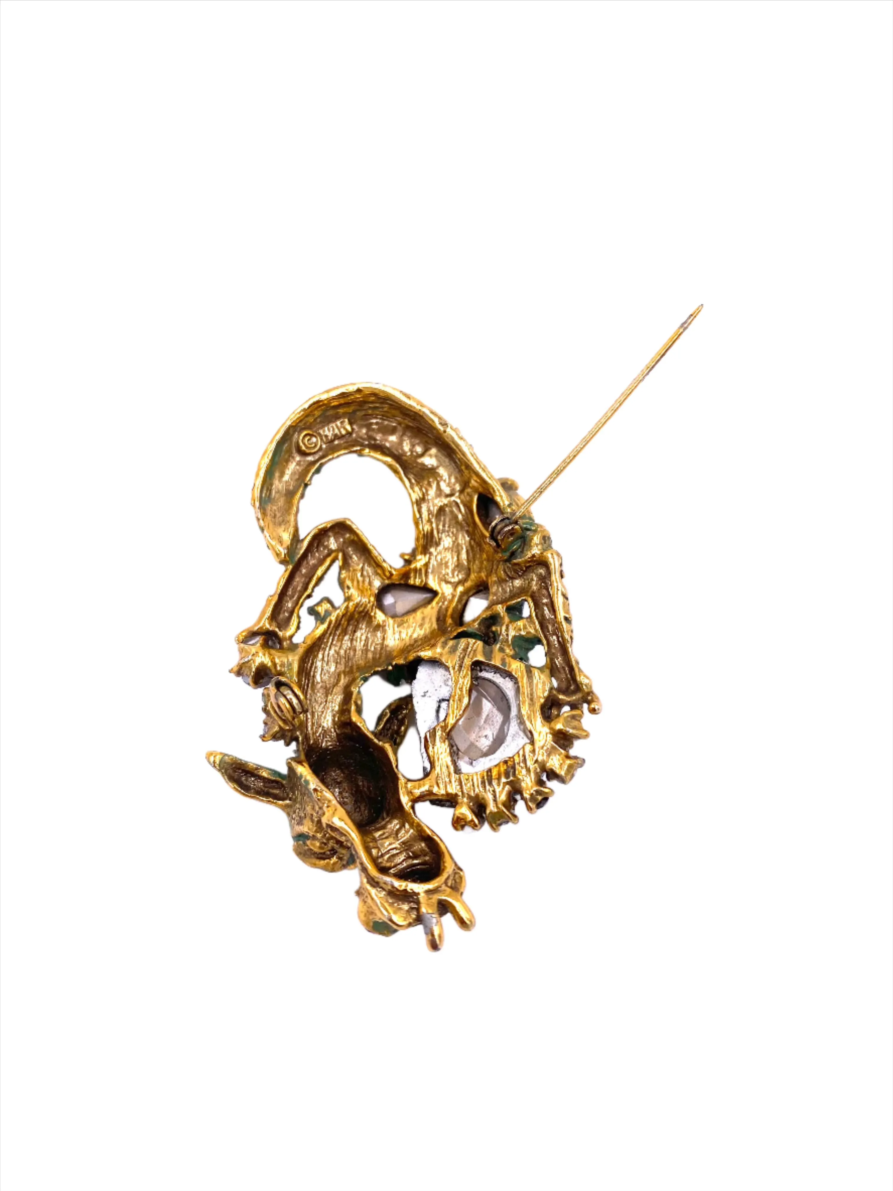 Vintage HAR Dragon Brooch 1959 " Cobra Set"