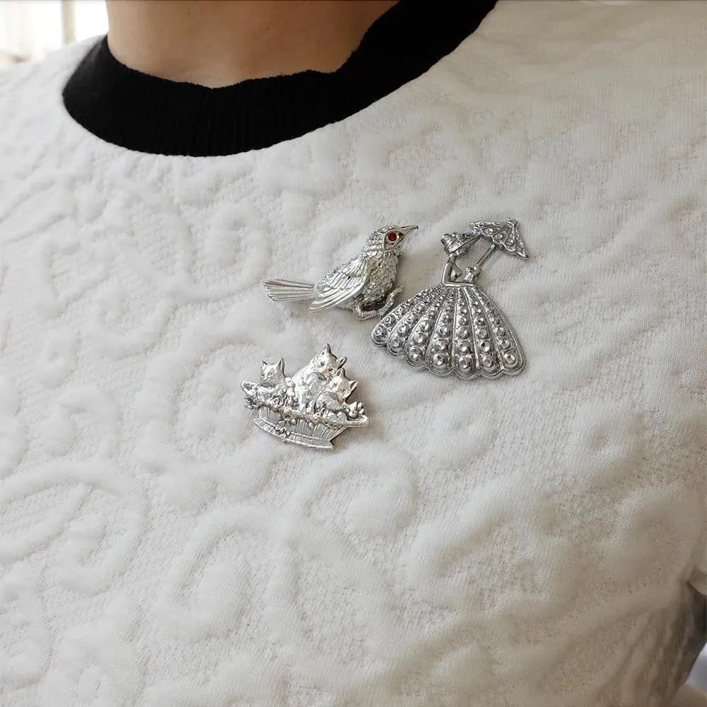 Vintage Sarah Coventry Designer Bird Brooch