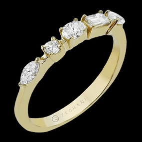ZR2353-Y Right Hand Ring in 14k Gold with Diamonds Casual Flow