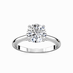 Vivian Round Lab Grown Diamond Arch Hidden Halo Engagement Ring Cool Look Country Flag