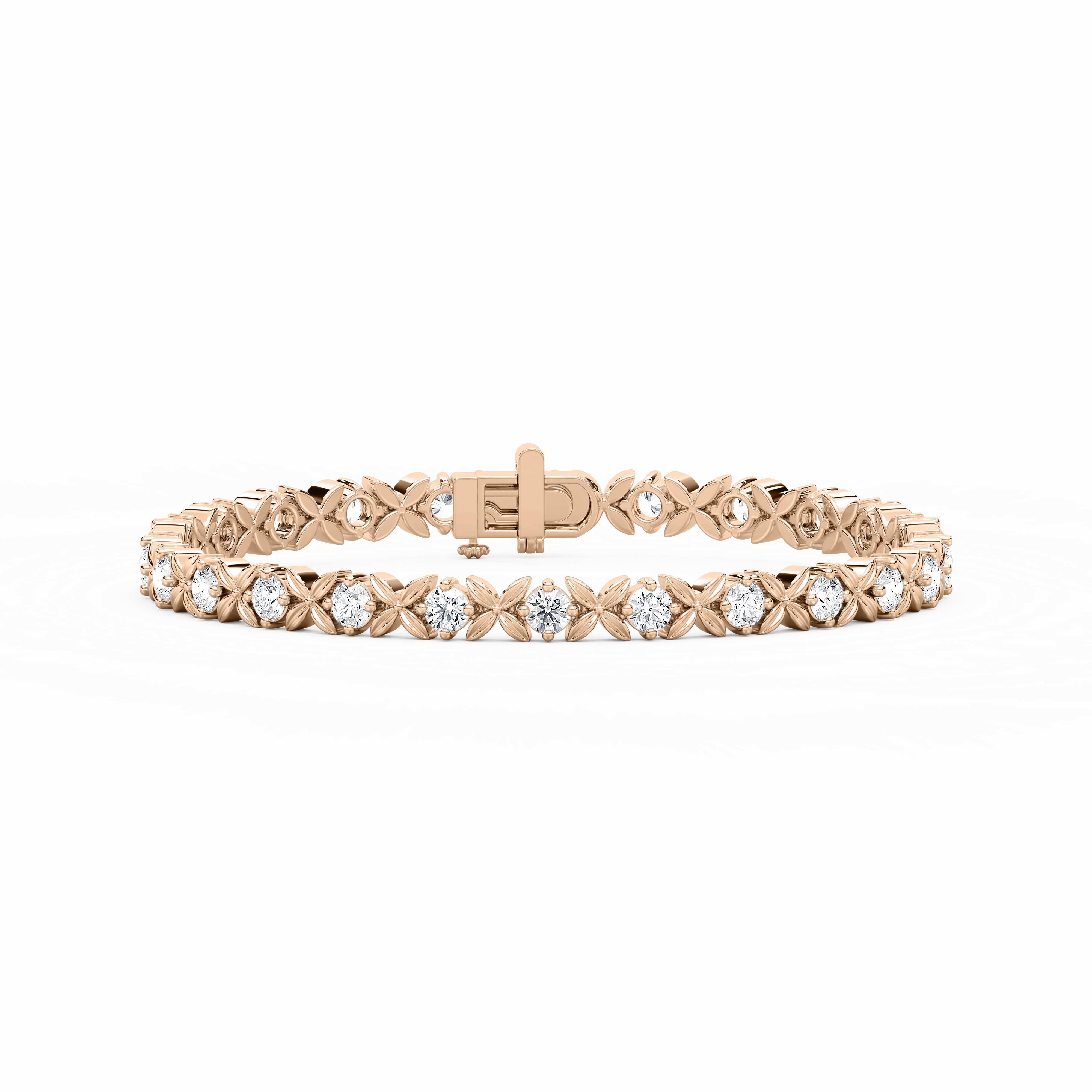 Sentimental Value 5 ctw Round Lab Grown Diamond Classic XO Bracelet - 7 Inches