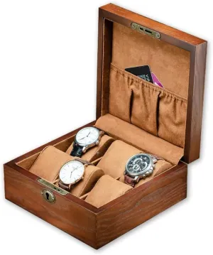 Watch Box Case Watch Organizer Watch Box Vintage Wooden Watch Display Storage Box Solid Wood Watch Box Storage Bracelet Necklace Watch Storage Boxes Watch Display Box (Color : C)