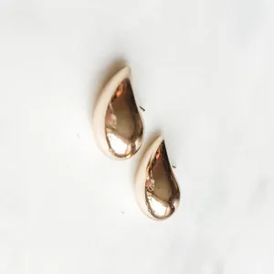 Water-Drop Post Earrings | Gold