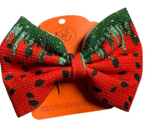 Watermelon Hair Bow Clip