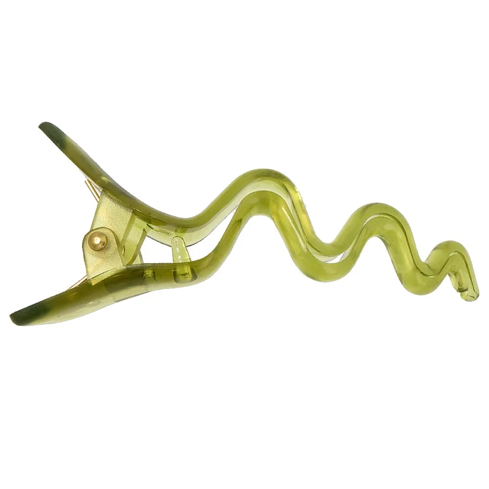Wavy Clear Beak Hair Clip