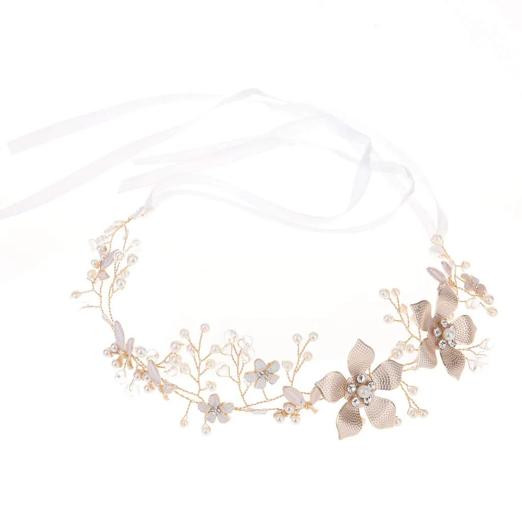 Wedding Comb Bridesmaid Hair Bridal Accessory Flower Bridal Pearl Crystal Hair Clip Pin supplies makeup headband Hair Clip