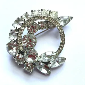 Weiss Vintage Rhinestone 60's Brooch