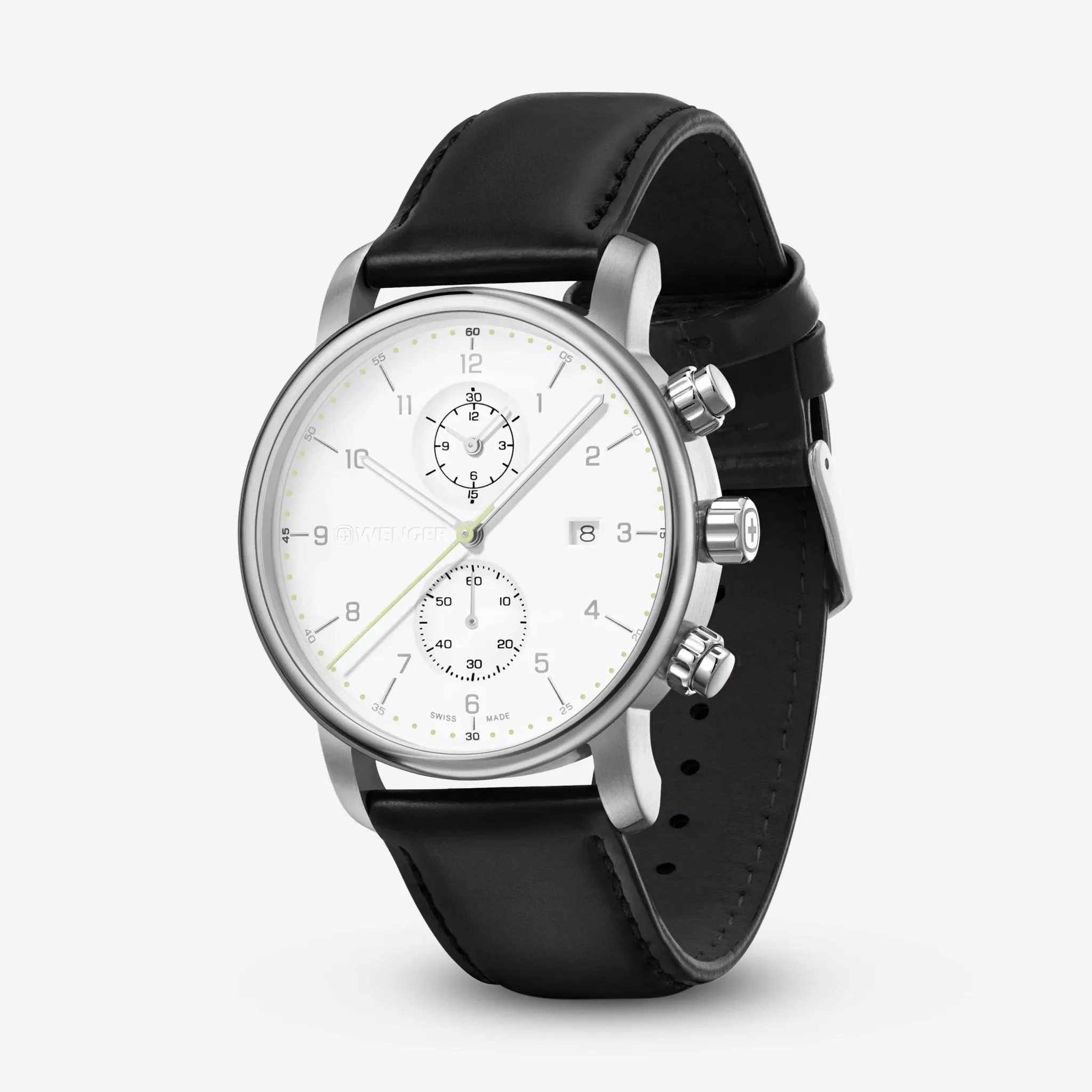 Wenger Swiss Army Urban Classic White Dial Chronograph Quartz Men's Watch 01.1743.123