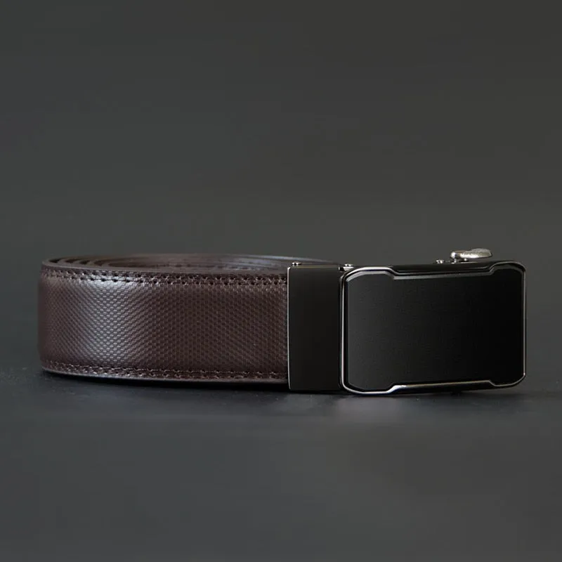 West Louis™ Automatic Buckle Cowhide Male Belt