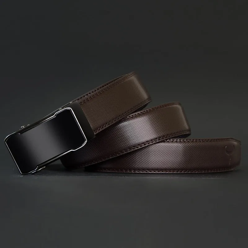 West Louis™ Automatic Buckle Cowhide Male Belt