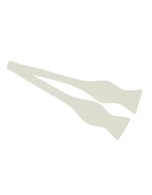 White Self-Tie Bow Tie