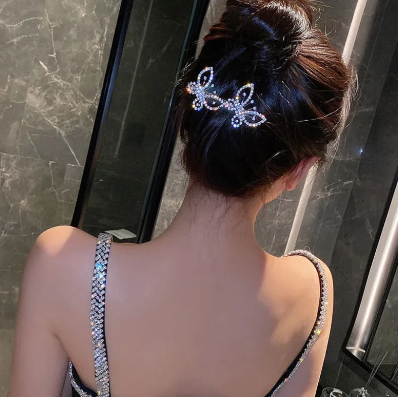 Wholesale Bow Knot Diamond Simple Duck Bill Hair Clip JDC-HC-Muran003