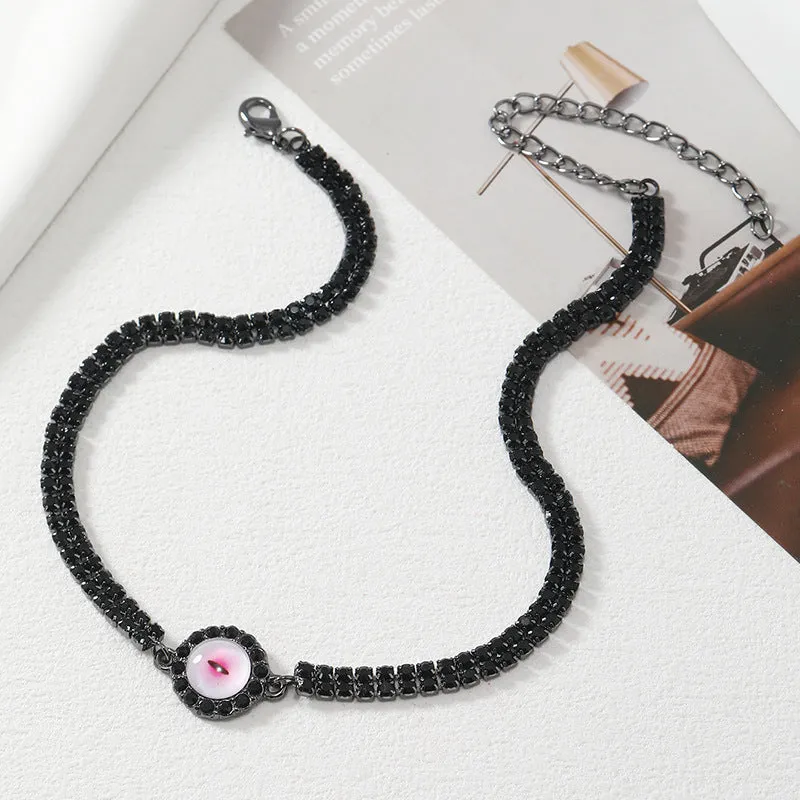 Wholesale Devil Eye Necklace Collarbone Chain