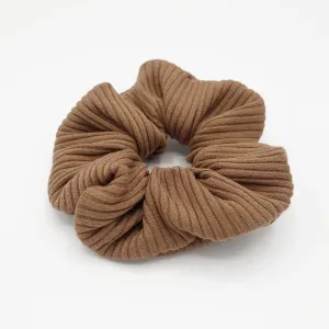 wide corrugated pattern scrunchies Fall Winter hair elastic scrunchy