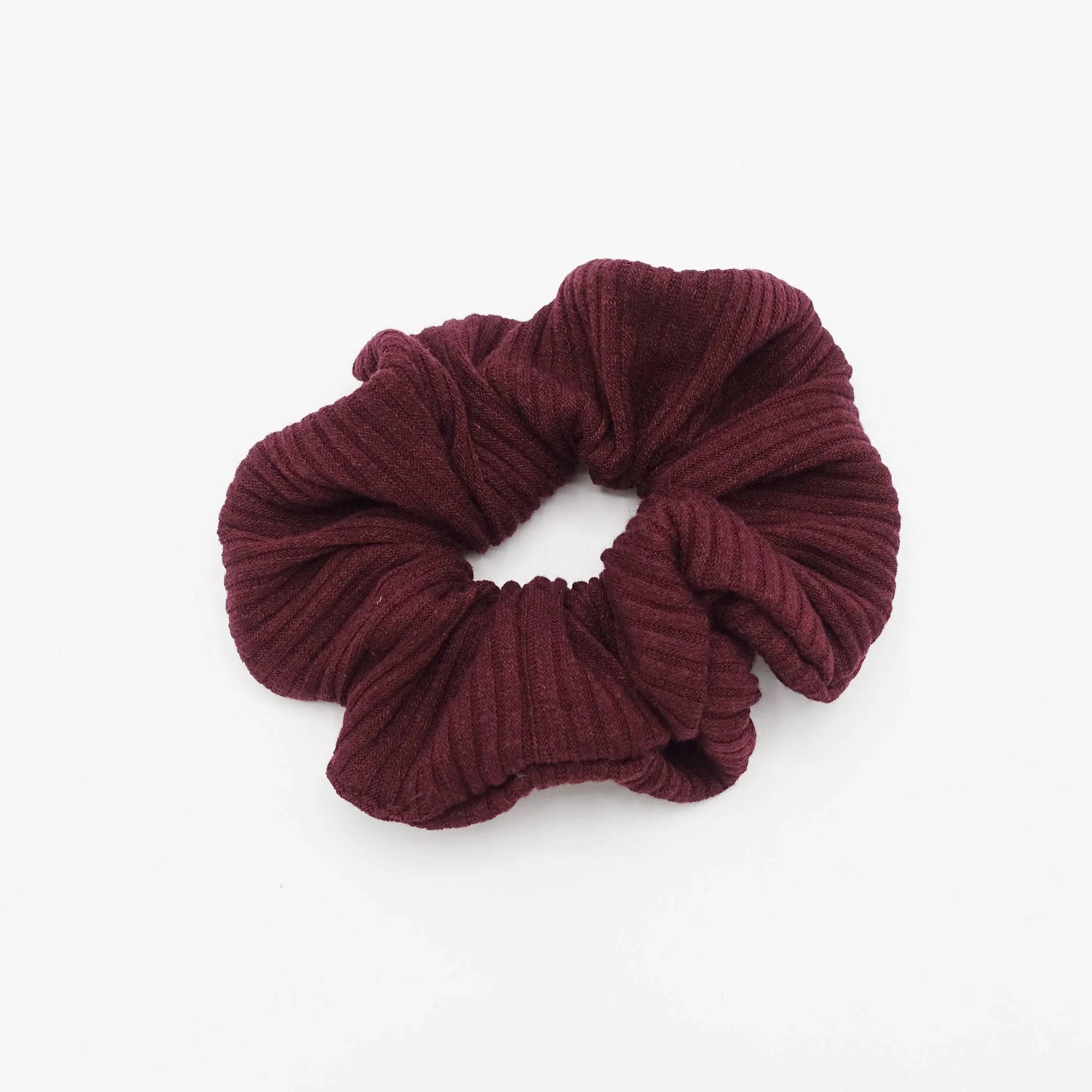 wide corrugated pattern scrunchies Fall Winter hair elastic scrunchy