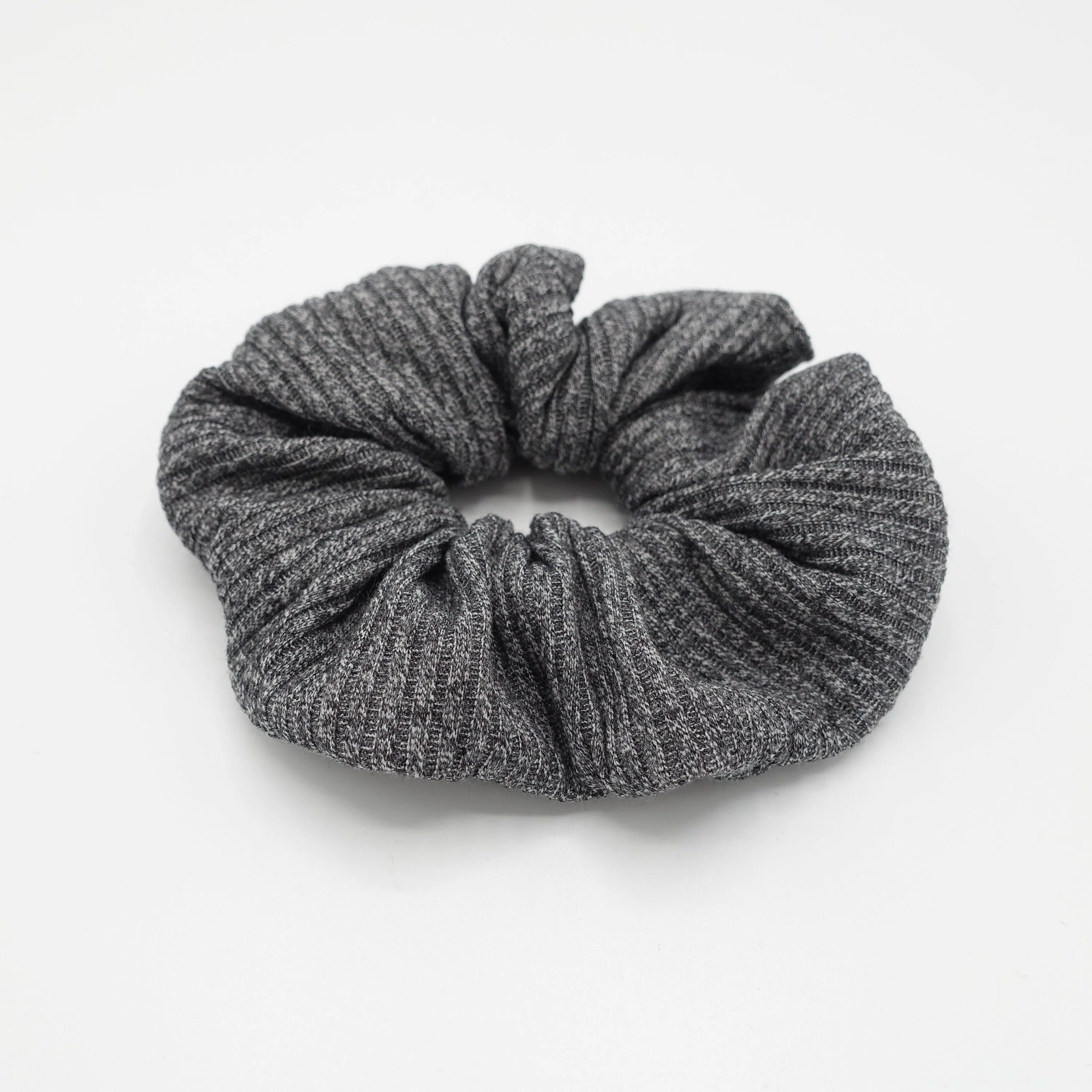 wide corrugated pattern scrunchies Fall Winter hair elastic scrunchy