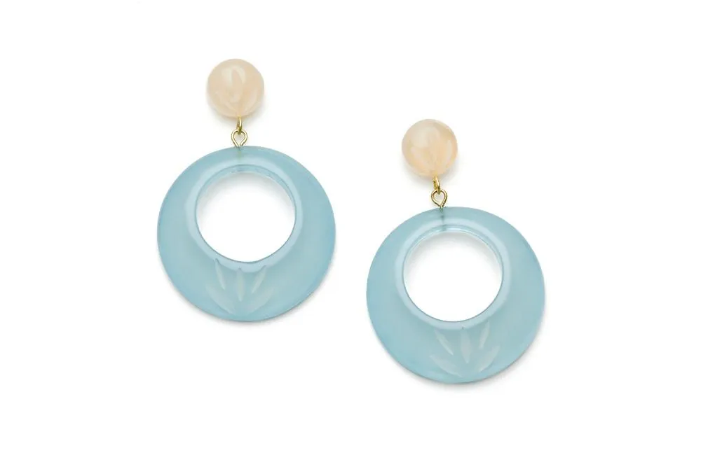 Wide Frosty Fakelite Duchess Bangle