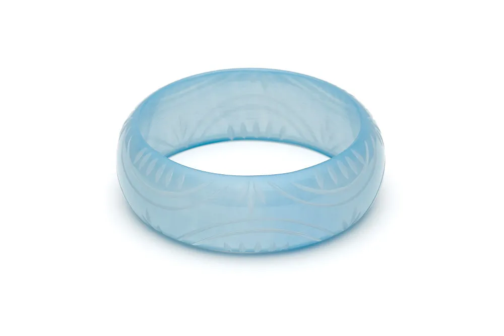 Wide Frosty Fakelite Duchess Bangle