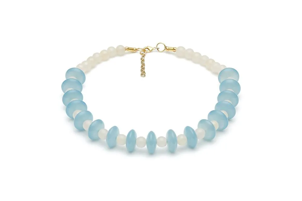Wide Frosty Fakelite Duchess Bangle