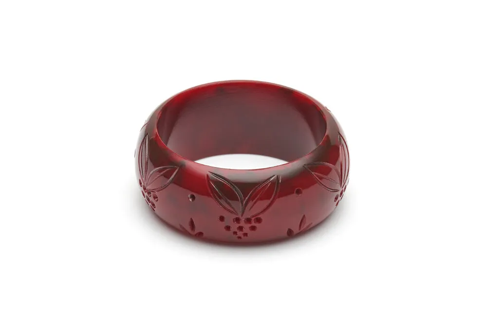 Wide Mulberry Fakelite Maiden Bangle