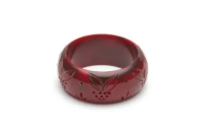 Wide Mulberry Fakelite Maiden Bangle