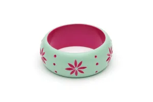 Wide Parrot Carved Bangle