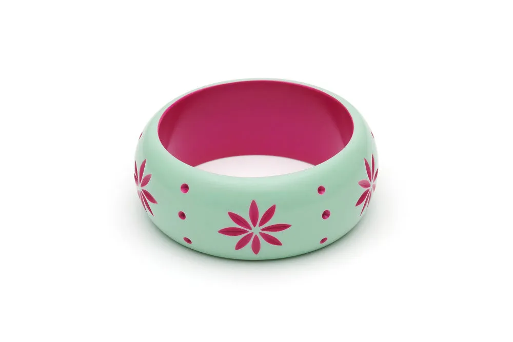 Wide Parrot Carved Bangle