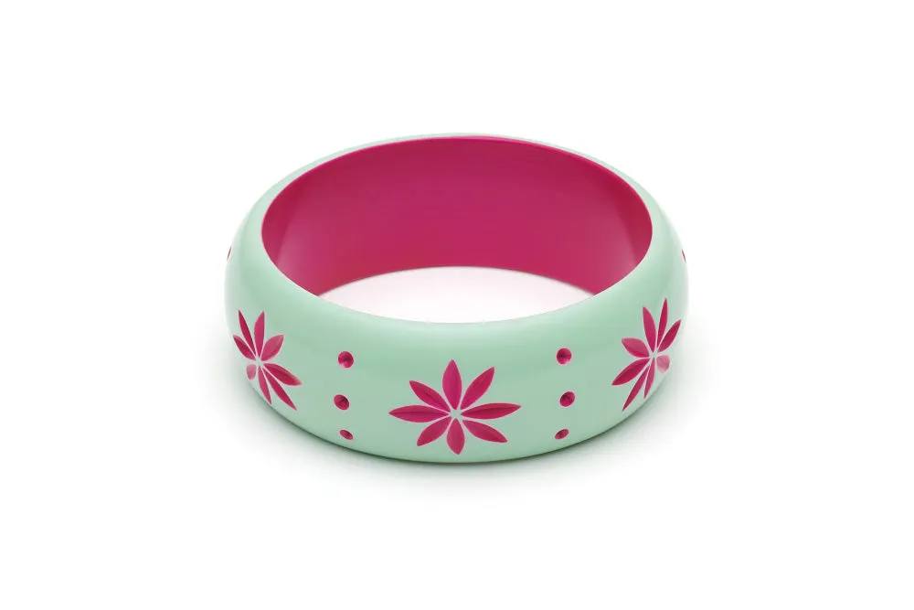 Wide Parrot Carved Duchess Bangle