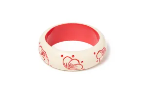 Wide Petal Cream Duchess Bangle