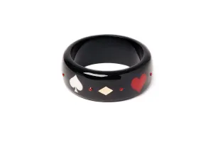 Wide Queen of Diamonds Bangle