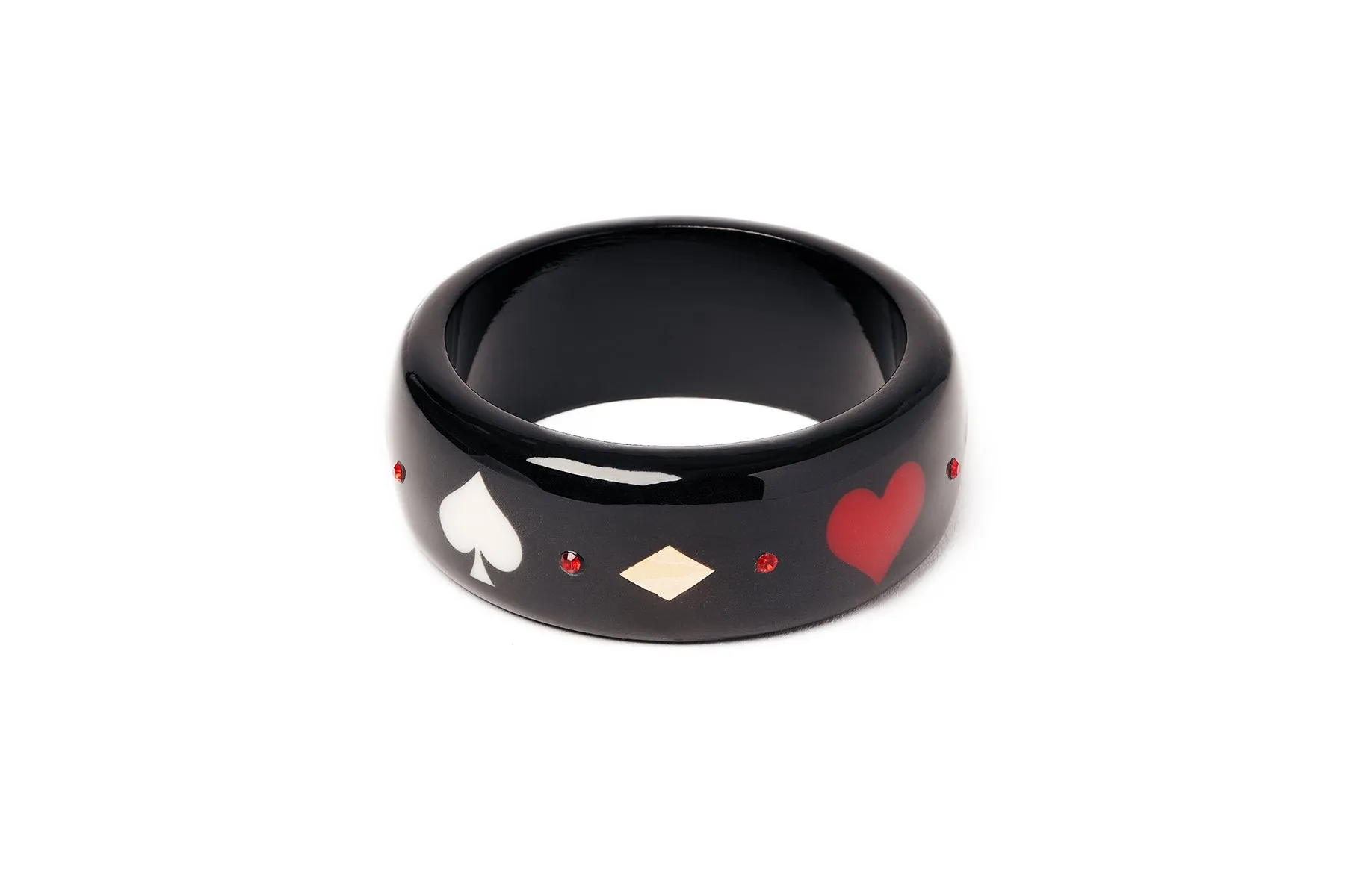 Wide Queen of Diamonds Bangle