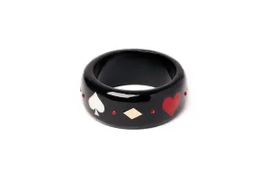 Wide Queen of Diamonds Maiden Bangle