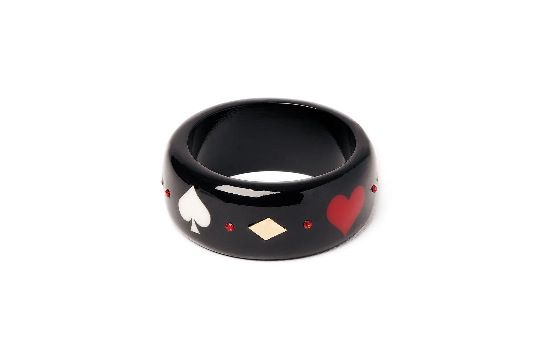 Wide Queen of Diamonds Maiden Bangle