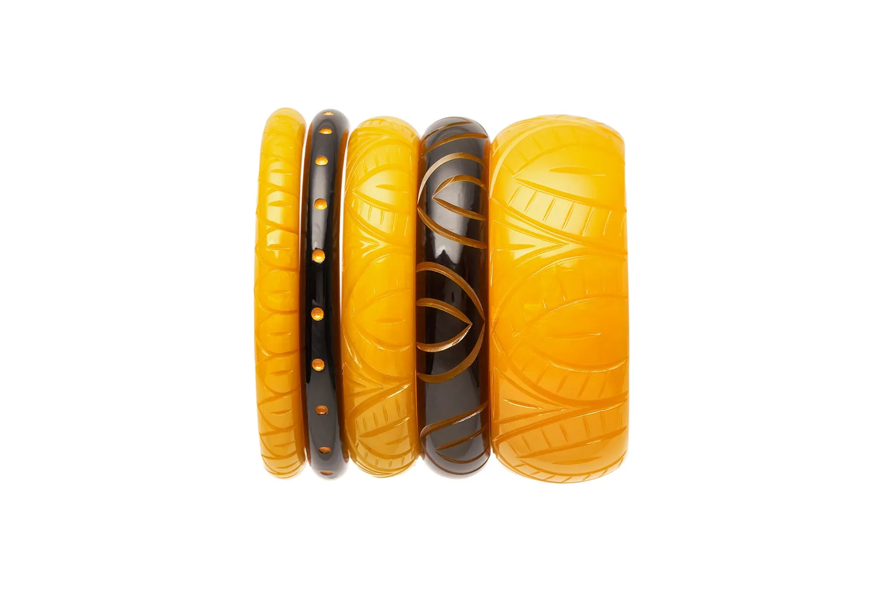 Wide Sand Fakelite Duchess Bangle