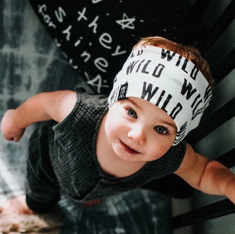 Wild boys headband, unisex headband great for long haired boys/toddlers or to keep hearing aids in place!