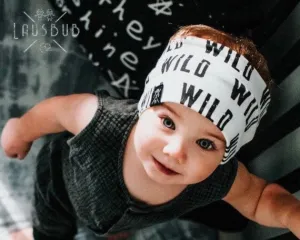Wild boys headband, unisex headband great for long haired boys/toddlers or to keep hearing aids in place!