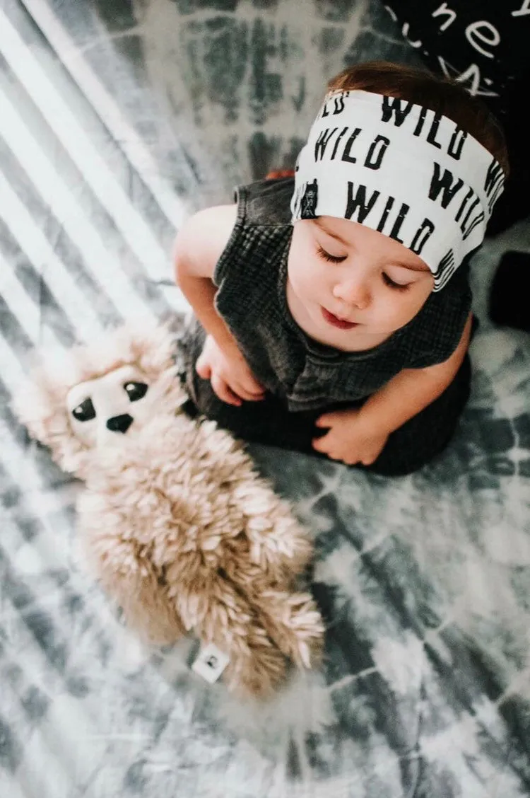 Wild boys headband, unisex headband great for long haired boys/toddlers or to keep hearing aids in place!