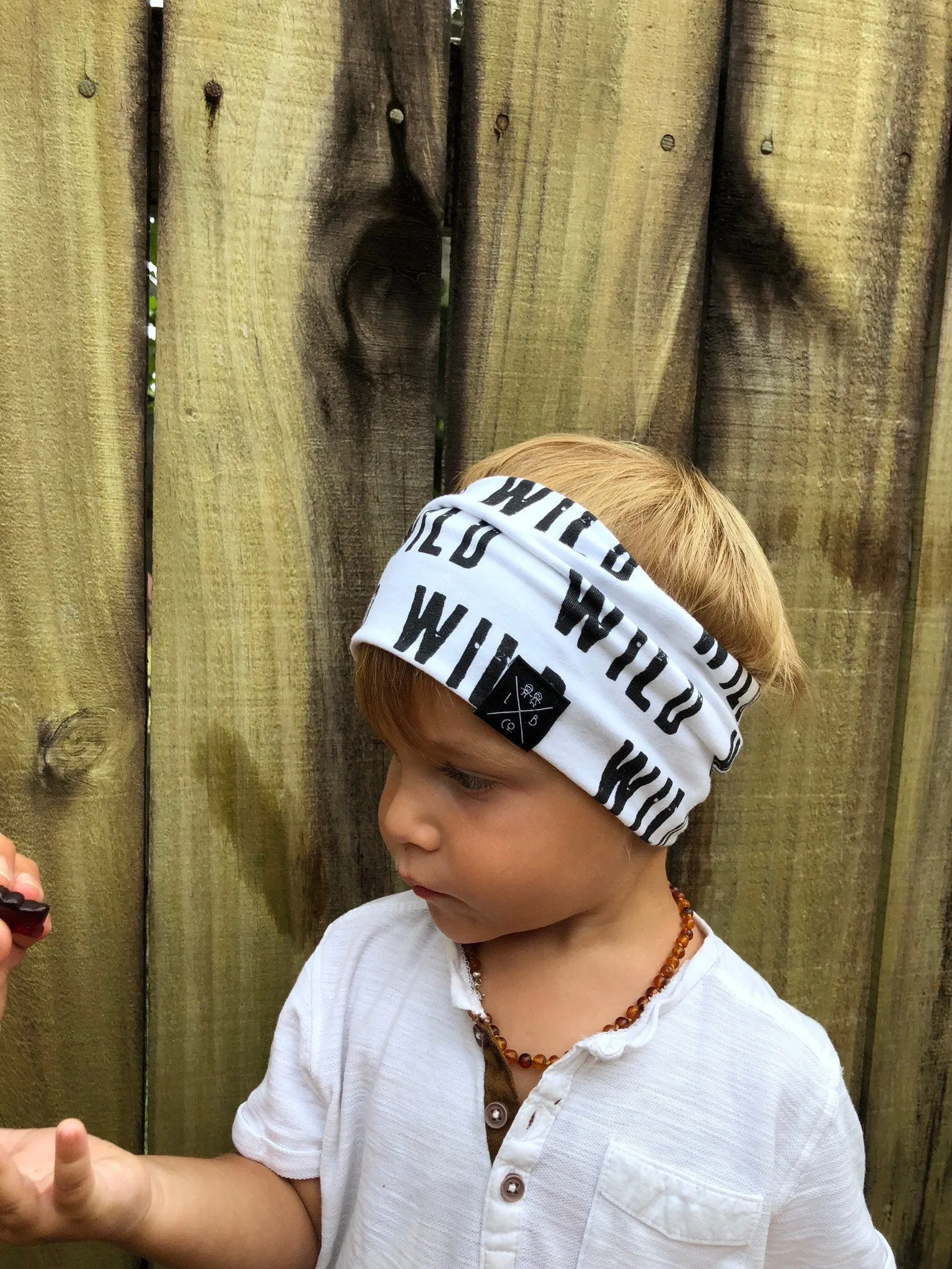 Wild boys headband, unisex headband great for long haired boys/toddlers or to keep hearing aids in place!