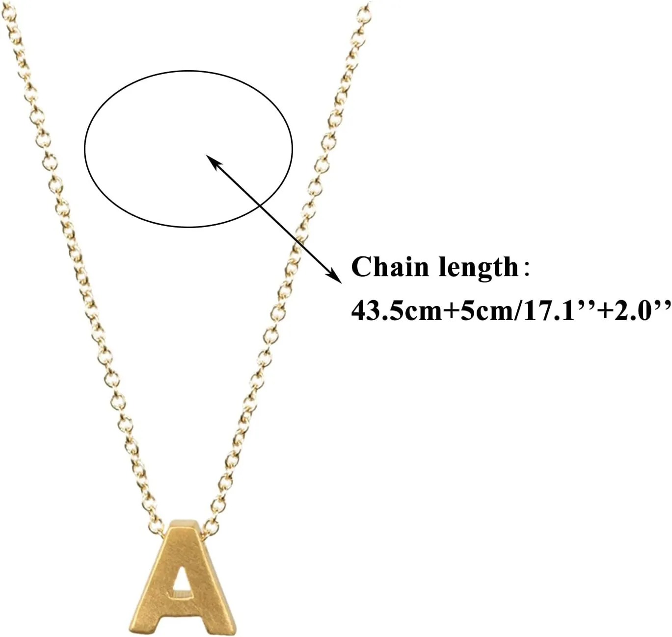 Women Initial Necklace Stylish Minimalist Design Pendant Necklaces Anniversary Necklaces Clavicle Chain