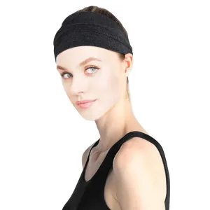 Women Knotted Turban Forehead Band Headwear Head Wrap Headband Wide Elastic Headband Sport Yoga Mens Metal Toothed Headband