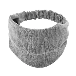 Women Knotted Turban Forehead Band Headwear Head Wrap Headband Wide Elastic Headband Sport Yoga Mens Metal Toothed Headband