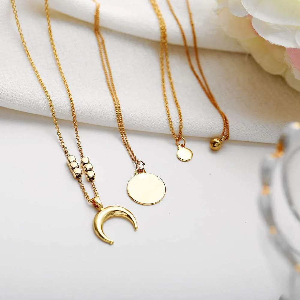 Women Multi-Layer Choker Collar Vintage Pendant Necklace Streetwear Hip Hop Anniversary Necklaces