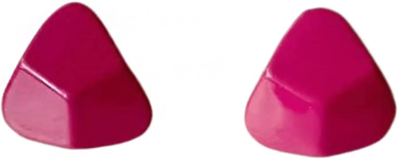 Women's Earrings, Triangle Geometric Stud Earrings, Minimalist Style Earrings (Rose)